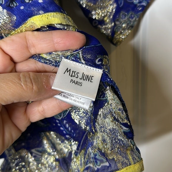 Miss June Paris Pool Dress in Cobalt Blue OS - Picture 9 of 13